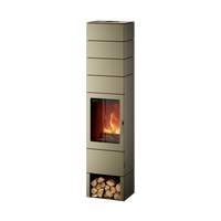 Estufa de le&ntilde;a BLAZE ELEMENT Q+ - pearl beige